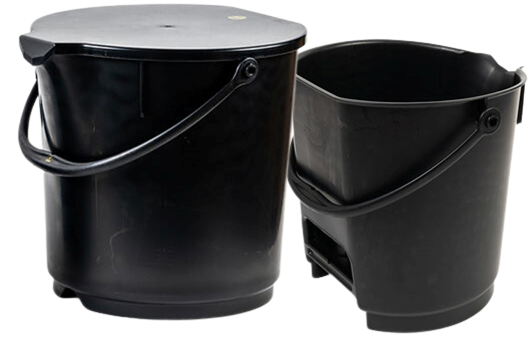 Ex Conductive ESD Bucket 15Ltr 10e3-10e5Ω 320Ø x 320mm High Rear hand grip Optional Lid