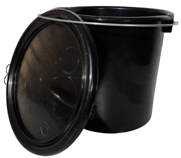 Anti-Static Bucket 10Lt with stainless steel handle 10e8 Ω Optional Sealed Lid