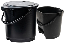 Ex Conductive ESD Bucket 9Ltr 10e3-10e5Ω 300Ø x 280mm High Rear hand grip Optional Lid