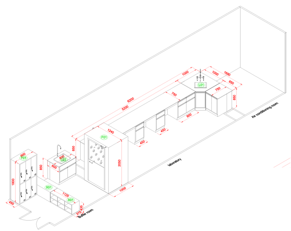 Optional Design Laboratory Cleanroom Layout