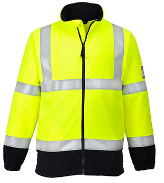 Flame Resistant Anti-Static Hi-Vis Fleece Jacket ZFR31