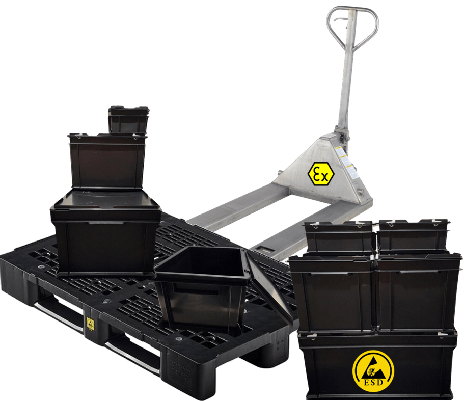 ESD Pallet Trolley - ESD Pallets - ESD Containers