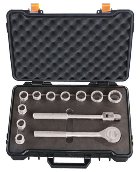 Stainless Steel Non-Magnetic Sterile half inch drive 13 piece socket set