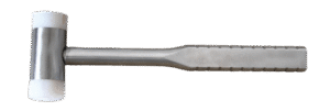 Stainless Steel Non-Magnetic Sterile Nylon Hammer Flat Side Handle