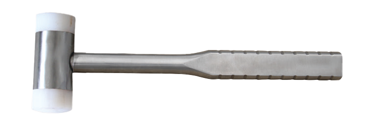 Stainless Steel Non-Magnetic Sterile Nylon Hammer Flat Side Handle