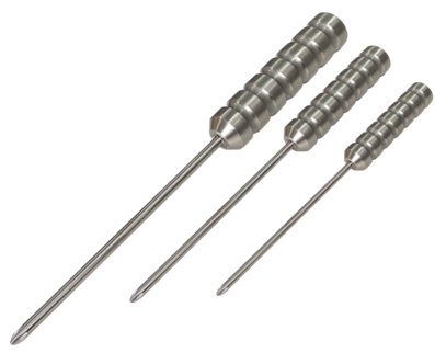 Stainless Steel Ribbed Handled Phillips Screwdriver