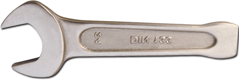 Titanium Open Wrench Striking End
