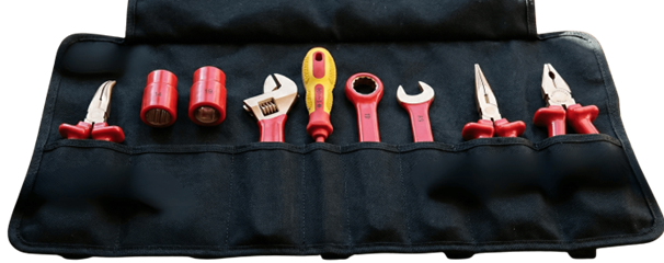 Explosion Proof Zone Insulated Beryllium Copper 1000 V Safe Tool Rolls