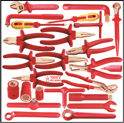 Explosion Proof Zones Insulated Beryllium Copper Safe Tools