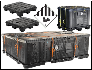 ZLine Hazardous Goods Transport Cases, defective, damaged Batteries & energy panels transport, with fire suppression beads