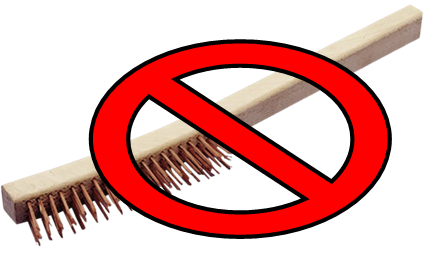 Safety Warning, Dangers of Brass Bristle Timber Handles