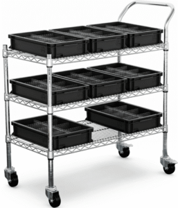 ESD Anti-Static Crates, ESD Anti-Static Containers, ESD Anti-Static Tray Trolley Rack