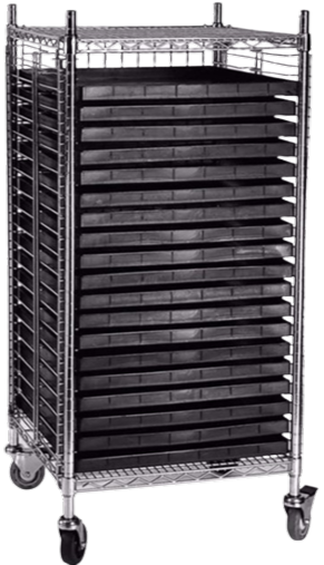 ESD Anti-Static Safe Kitting Component Tray Trolley