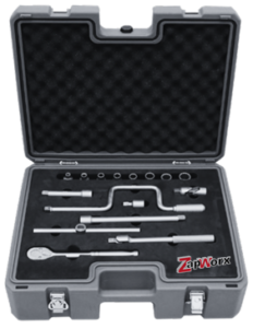 Titanium 16pc Socket - Socet Screwdriver - Hinged Handle - Extension - Universal Joint - Speed Handle - T Handle - Ratchet Wrench
