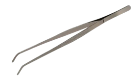 Stainless Steel Anti-Magnetic 316 Bent Tweezer Sterile
