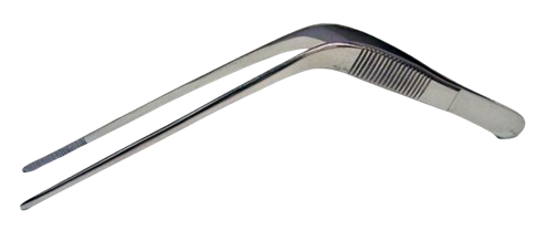 Stainless Steel Anti-Magnetic 316 Long Bent Sterile Tweezer