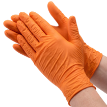 Anti-Static Nitrile Orange Gloves