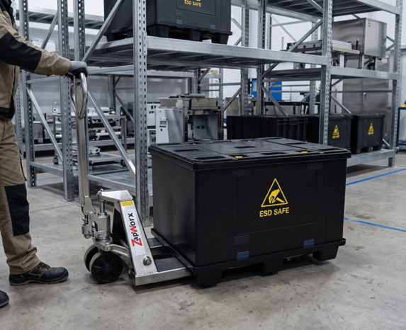 Stainless Steel ESD Hand Pallet Truck