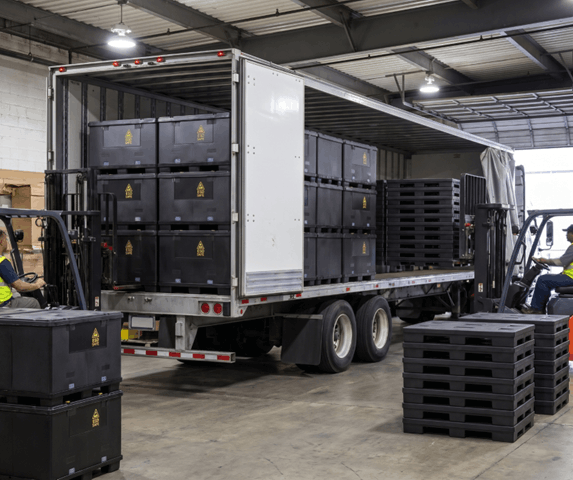 ESD Safe Anti-Static Pallet Boxes Logistics Efficiency