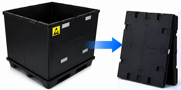 ESD Safe Anti-Static Pallet Boxes Reduce Return Volume & Save Logistics Costs