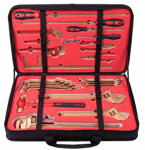 Zapworx Non-Sparking Anti-Magnetic 26 Piece Be-Cu Tool Kit. Configure Tools to your specifications.