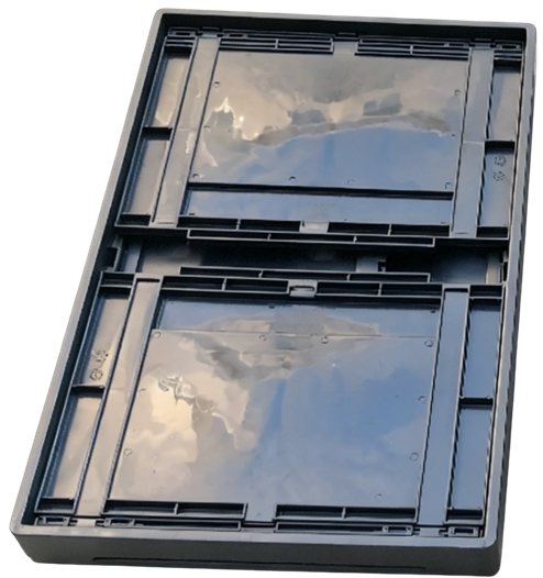ESD Safe Container Folded Static Control ESD Tote Boxes - ESD Turnover Boxes - ESD Folding Crates