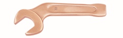 Zapworx Bent Striking Wrench 45° Angled Head Beryllium Copper Non-Sparking Non-Magnetic