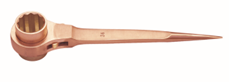Zapworx Construction Ratchet Wrench with Point End Beryllium Copper Non-Sparking Non-Magnetic