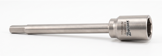 Zapworx Titanium Hex Drive Socket 1/4"