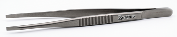 Zapworx Titanium Tweezers Flat Tip